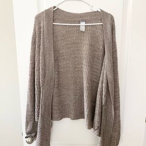 Taupe Colored Cardigan